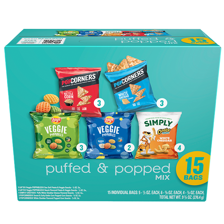 FRITO-LAY® Puffed & Popped Mix 15 Variety Pack